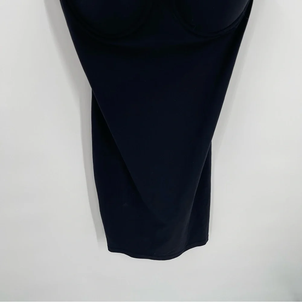 Victoria's Secret Body Shaper slip dress Size 36B Shapewear Black underwire
